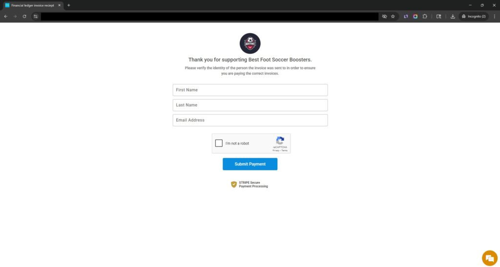 Booostr Easy Online Bill Pay, no Booostr User Account required, just pass the verification page to pay your invoices due.